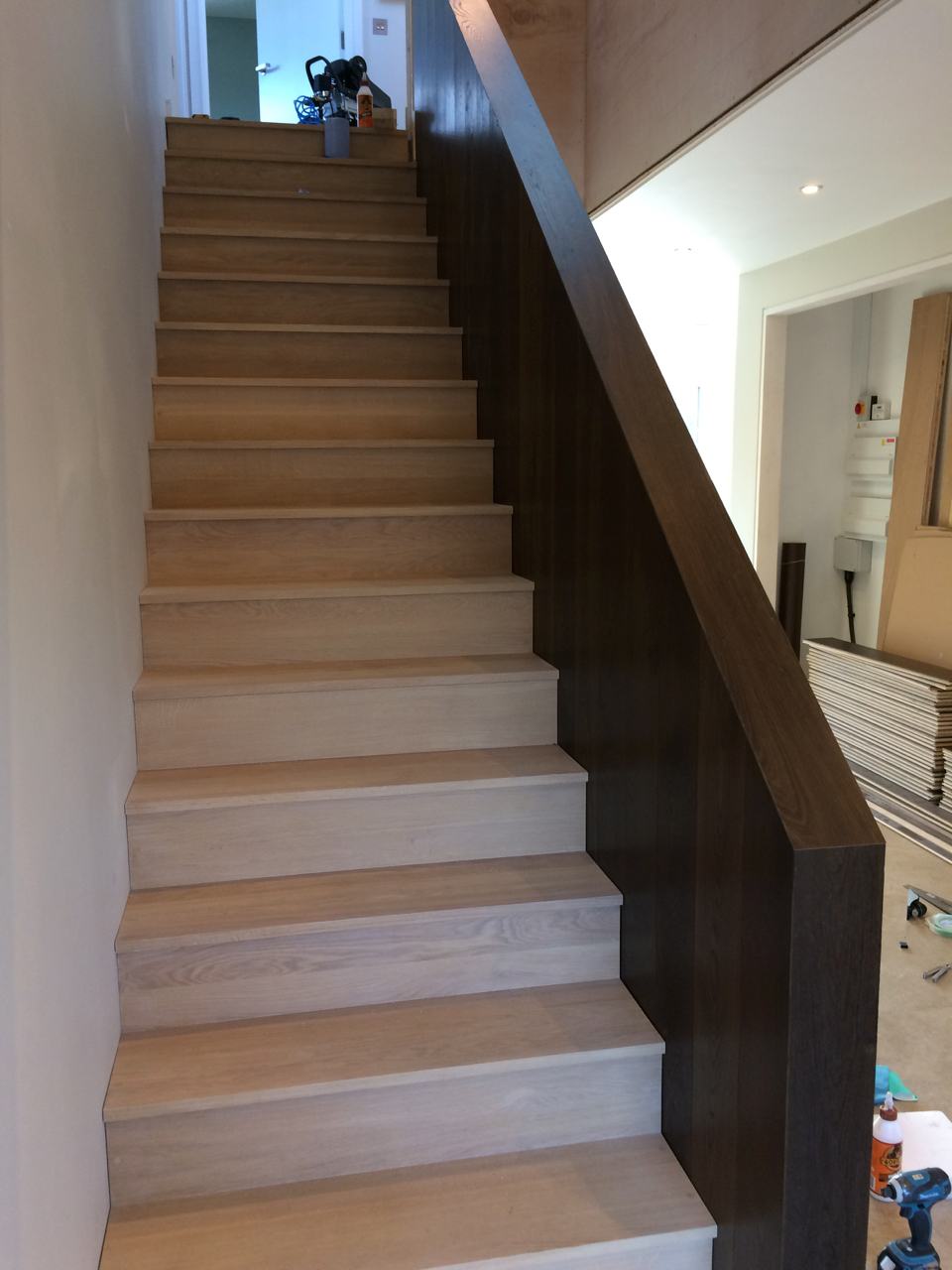 Finished stair and balustrade