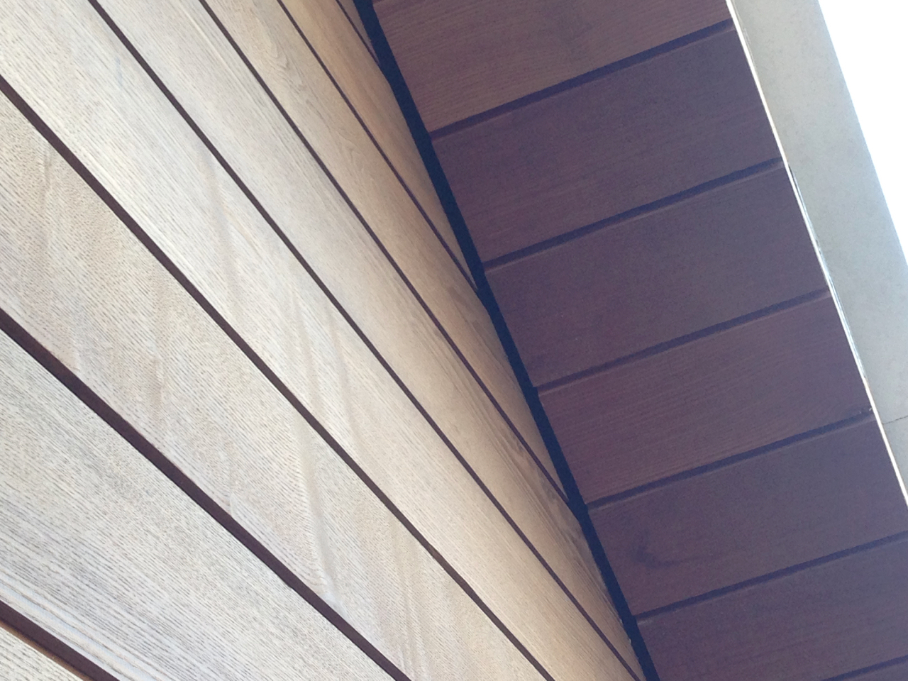 Ash Thermowood Soffit detail