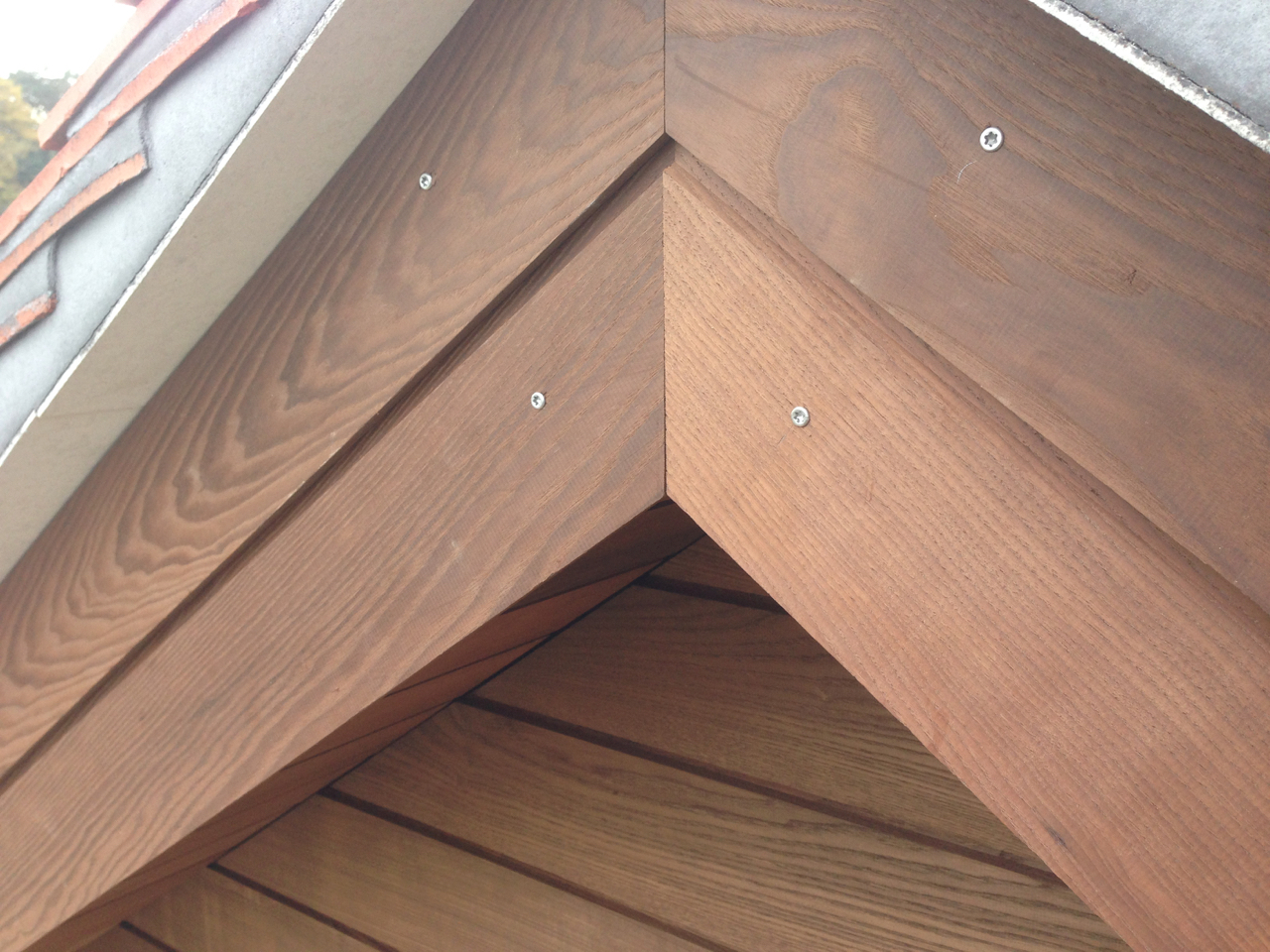 Ash Thermowood Gable end detail