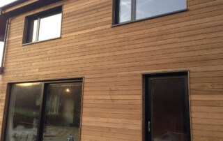 Ash thermowood cladding